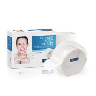 Xanitalia - Dispenser Porta Nails Pads completo di rotolo da 500pz