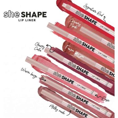 REVERS COSMETICS She Shape Matita Labbra, Lip Liner, Lunga Durata. Labbra Piene e Definite, 8 Colori disponibili, No Transfer, non secca le labbra (05 Fawn)