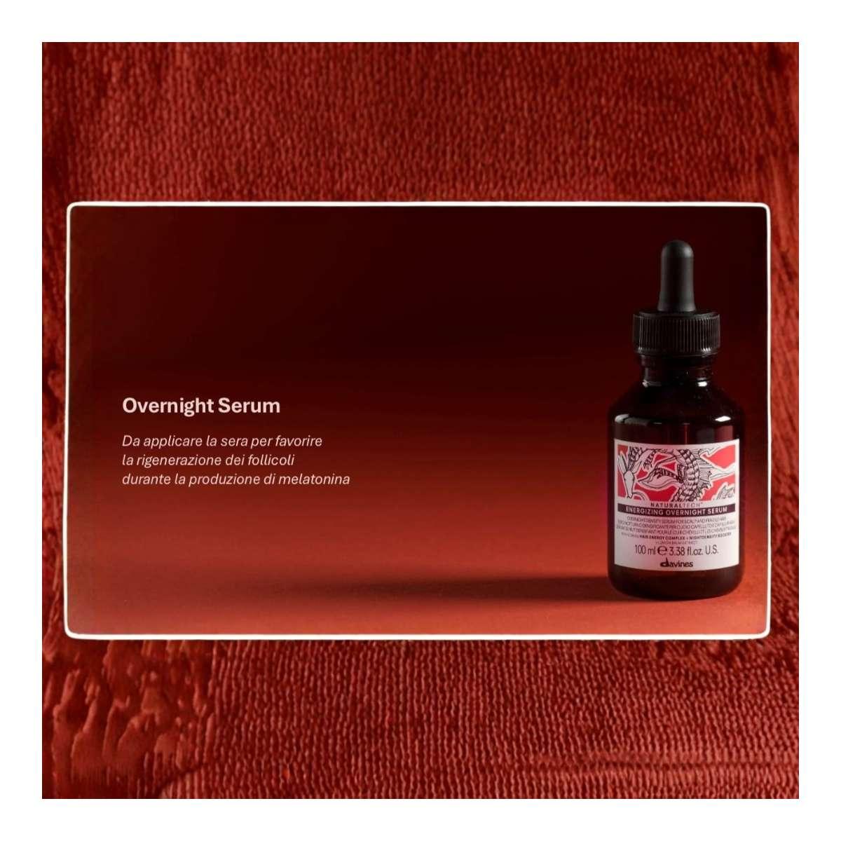 Davines - Serum Energizing Overnight (Siero Notturno Densificante per cuoio capelluto e capelli fragili)