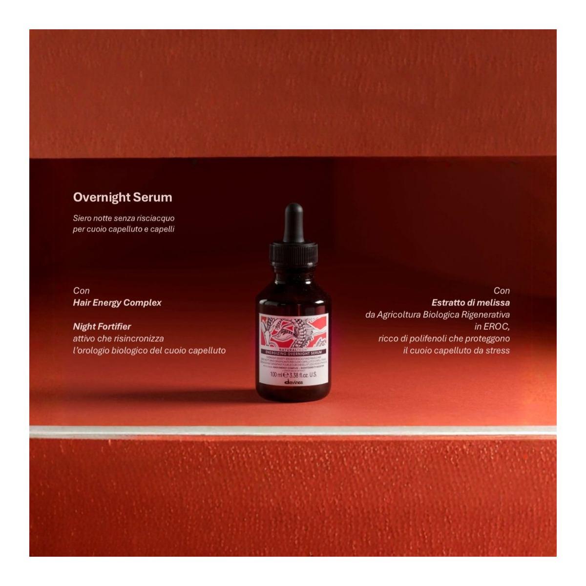 Davines - Serum Energizing Overnight (Siero Notturno Densificante per cuoio capelluto e capelli fragili)