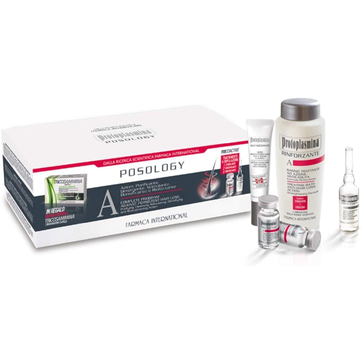 Protoplasmina Kit Posology Programma Completo Per La Caduta Persistente + Omaggio Integratore Tricosammina