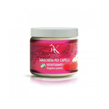 Alkemilla - Bio Maschera capelli ristrutturante Panna e Fragola 200 ml DAMAGED PACKAGE