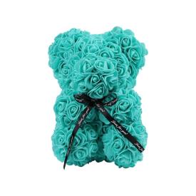 Amazzonia Orsetto di Rose 25 cm Con Scatola Regalo - Verde Tiffany  2302060000036 2302060000036