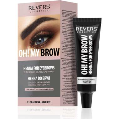 OH! MY BROW - Revers Cosmetics - Tinta Hennè per Sopracciglie Grigio (nuova confezione)