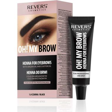 OH! MY BROW - Revers Cosmetics - Tinta Hennè per Sopracciglie Nero (nuova confezione)