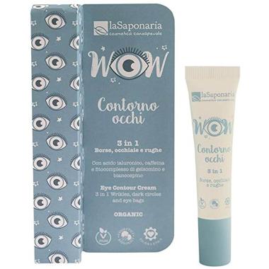 La Saponaria Linea Wow Crema Contorno Occhi 3 in 1 Eye Contour Cream - 15 ml (Damaged Package)