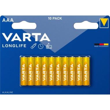 Varta - Batterie alcaline ministilo AAA a lunga durata (confezione da 10 pile)