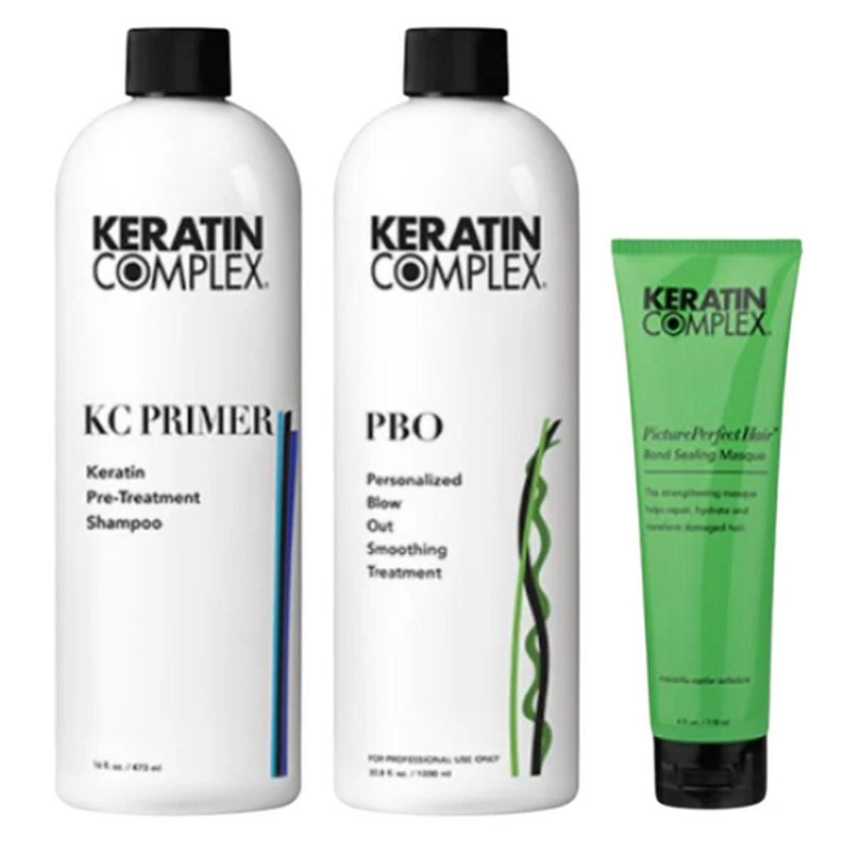 Keratin Complex Kit P.B.O. - Personalised Blow Out Kit (1 Sh. KC Primer 1Lt + 1 Sh. Signature 1Lt + 24 maschere Picture Perfect Hair Bond)